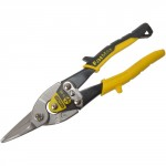 YELLOW AVIATION SNIPS STRAIGHT CUT 250MM (10IN) STANLEY
