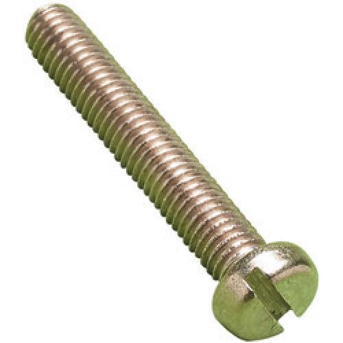 CHEESE HEAD MACHINE SCREW SLOTTED BRASS 3/16" W X 1"