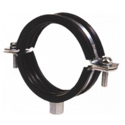 2" RUBBER LINED PIPE CLIP M8/M10 FEMALE THREAD (60)