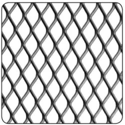 ALUM DIAMOND MESH PANEL 250 X 500MM 10 X 5MM 2016-3520