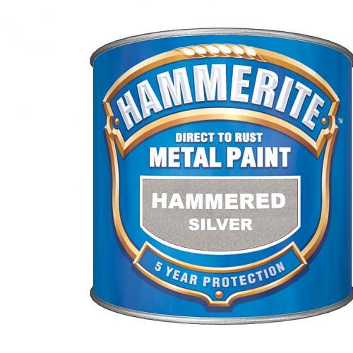 HAMMERED ENAMEL SILVER GREY 2.5 LITRE HAMMERITE