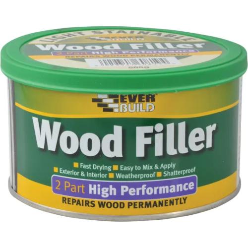 WOOD FILLER HIGH PERFORMANCE 2 PART LIGHT STAINABLE 500G EVER