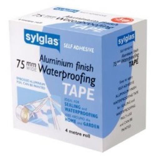 nla TAPE ALUMINIUM 50 MM X 4  MTR SYLGLAS WATERPROOF