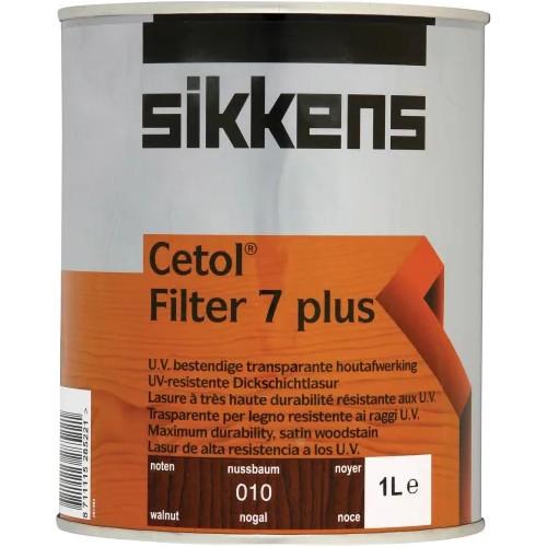 WOODSTAIN WALNUT 1 LITRE CETOL FILTER 7 PLUS SIKKENS