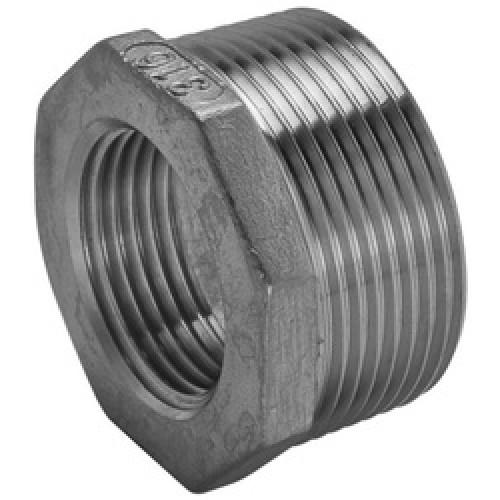 STEEL REDUCING BUSH BLACK 1" X 3/4" BSP