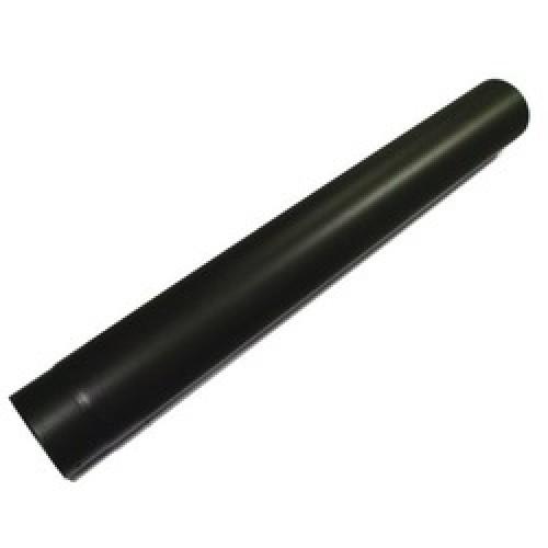 FLUE PIPE VITREOUS ENAMEL 125 X 600MM MATT BLACK WITH DOOR