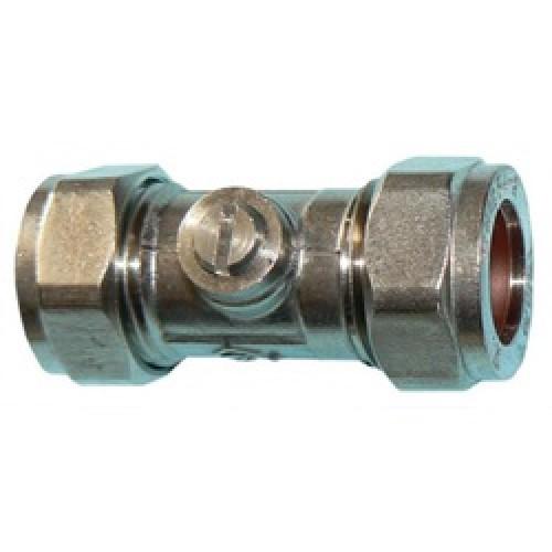 ISOLATION VALVE 15MM CP LIGHT PATTERN