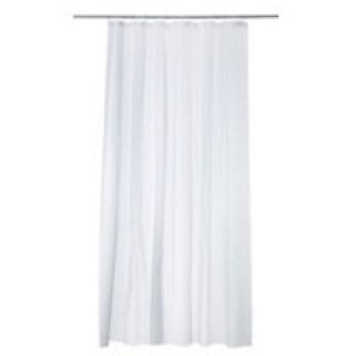 WHITE SHOWER CURTAIN 1800 X 1800MM