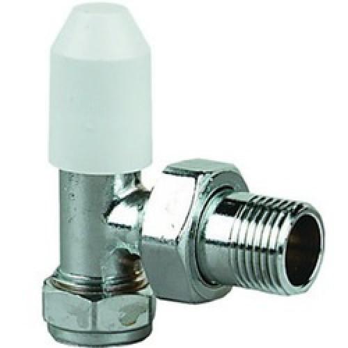 RADIATOR VALVE CHROME 15MM ANGLE