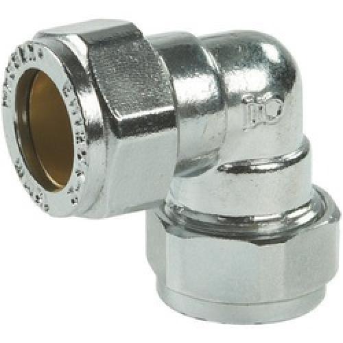 ELBOW 22MM CHROME COMPRESSION