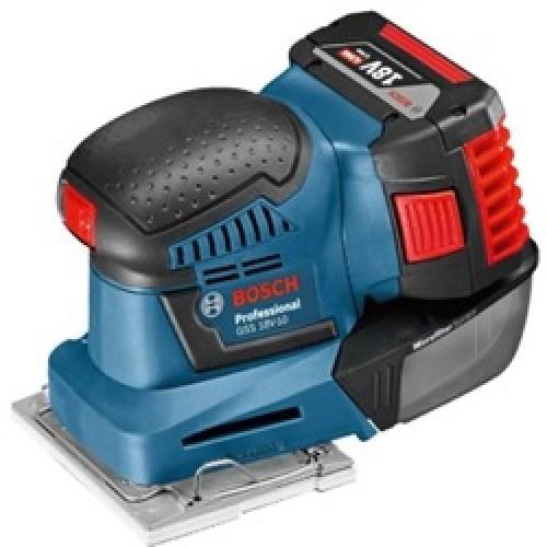 18V PALM SANDER 1/4 SHEET 115 X107MM BODY LBOXX GSS18V BOSCH