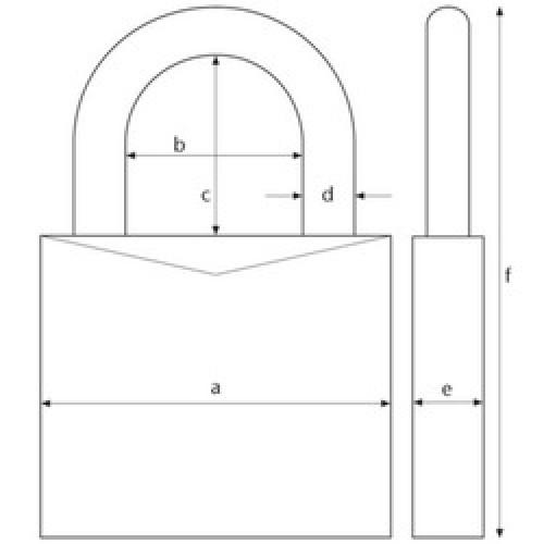 ROCK HARDENED STEEL PADLOCK 83/55 ABUS