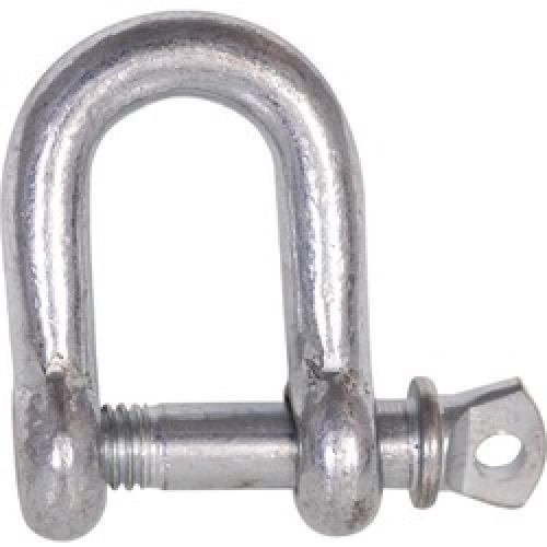 COMMERCIAL D SHACKLE GALV 1/4 X 1/4