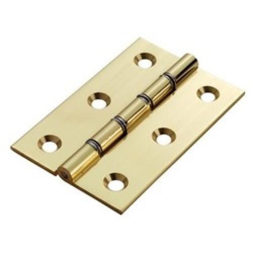 BUTT HINGE BRASS WITH STEEL WASHER 75MM X 50MM HDSW1