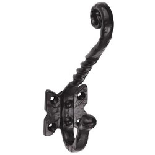 HAT & COAT HOOK ANTIQUE BLACK LF5526