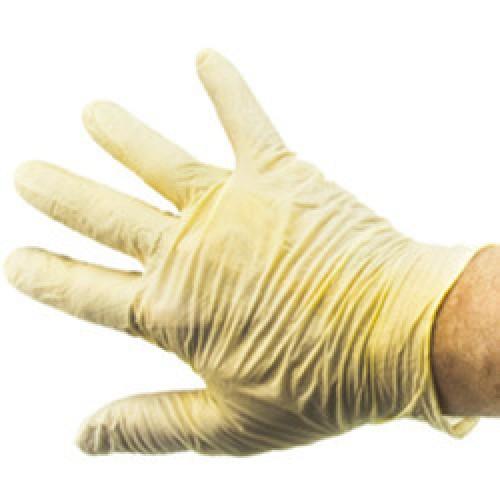 POWDER FREE LATEX DISPOSABLE GLOVES LARGE