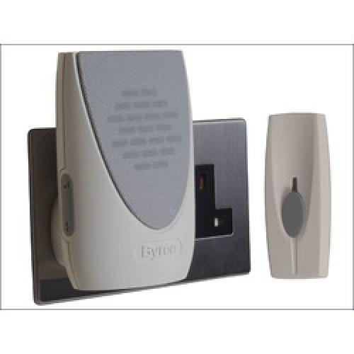 DOOR CHIME WIREFREE PLUG IN 100M LIGHT BY202F BYRON