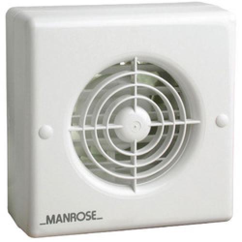 WALL EXTRACTOR FAN 6"NVF150P WITH INT SHUTTERS & PULL CORD