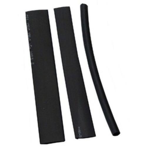 TUBING HEAT SHRINK BLACK 5MM 10MM 13MM X 250MM PACK