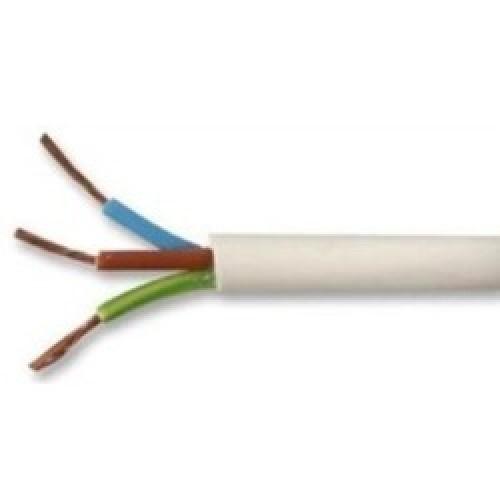 ELECTRIC CABLE 3093Y HR 3 CORE WHITE 0.75MM (50M) PER MTR