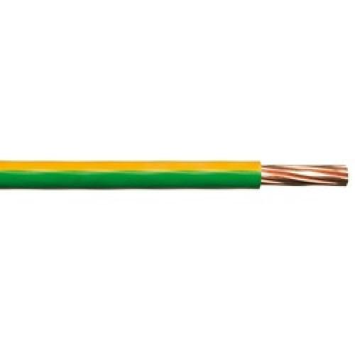 ELECTRIC CABLE 6491X EARTH GREEN/YELLOW 4MM 100M PER MTR