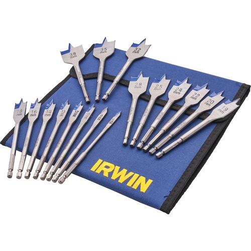 FLAT BIT SET 17PC 6 TO 38MM IRWIN