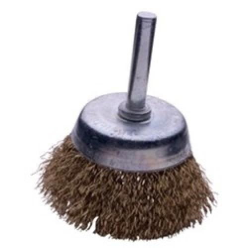 CRIMPED WIRE CUP BRUSH 70MM X 6MM SHAFT 0655 SIT