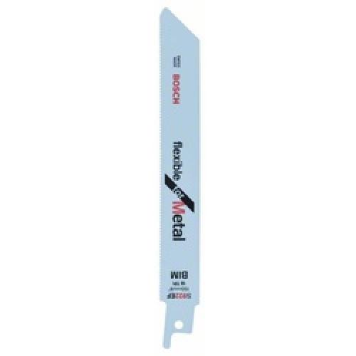 SABRE SAW BLADE METAL 18 TPI 100MM CUT PACK 5 S922EF BOSCH