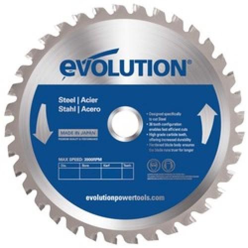 CIRCULAR SAW BLADE TCT 180MM 36T 20B STEEL EVOLUTION