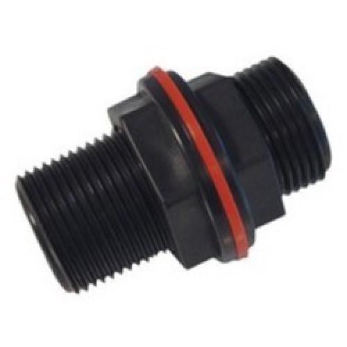 TANK CONNECTOR 1.1/2 BSP 5169 PLASSON 80MM LONG