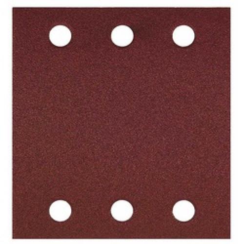 SANDING SHEET 115X107MM 80GRIT VELCRO 6 HOLE PACK 10 BOSCH