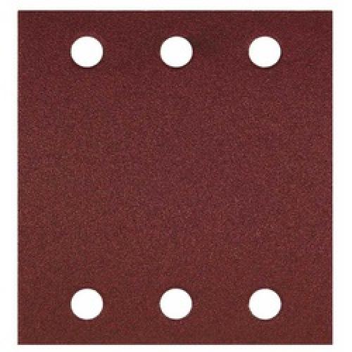 SANDING SHEET 115X107MM 60GRIT VELCRO 6 HOLE PACK 10 BOSCH