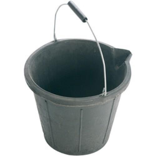 BUCKET RUBBER BLACK 3 GALLON B1