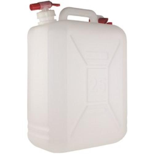 PLASTIC WATER CONTAINER 25 LITRE WITH TAP