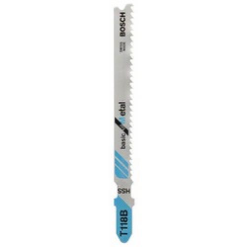 JIGSAW BLADE METAL 2.5-6MM PACK 5 T118B BOSCH