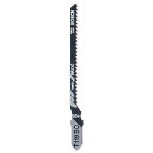 JIGSAW BLADE WOOD 2-15MM PACK 5 T119BO BOSCH