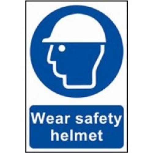 SIGN WEAR SAFETY HELMET 200 X 300MM