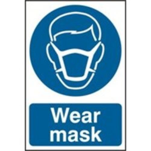 SIGN WEAR MASK 200 X 300MM  