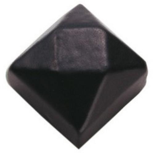 DOOR STUD BLACK 15mm SQUARE LF55102