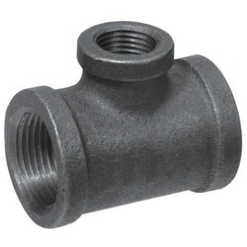 WI REDUCING TEE BLACK 2" X 1/2" BSP