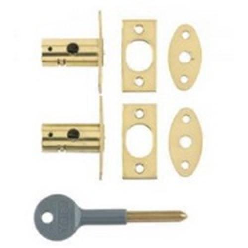 WINDOW MORTICE BOLT BRASS V-8001-2PL YALE