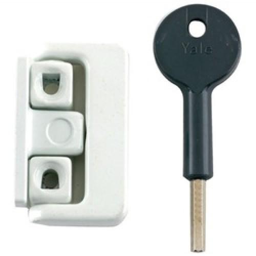 WINDOW LOCK WHITE 8K101 4 PACK C/W 1 KEY - YALE