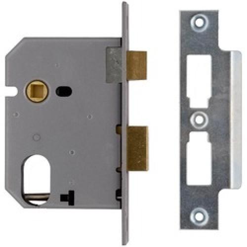 MORTICE LOCK OVAL PROFILE CASE BRASS 2.1/2" JL2241-PL UNION