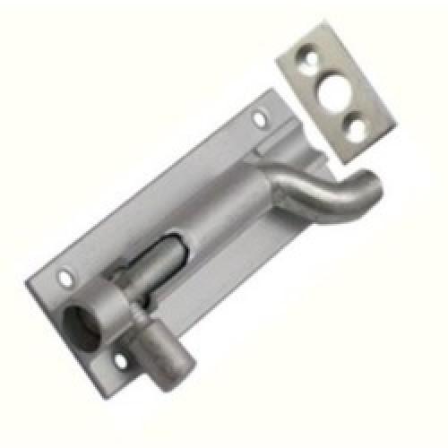 DOOR BOLT NECKED ALUMINIUM 4 DB108L