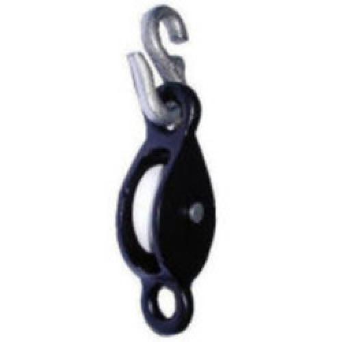 ROPE PULLEY WITH HOOK 32MM  