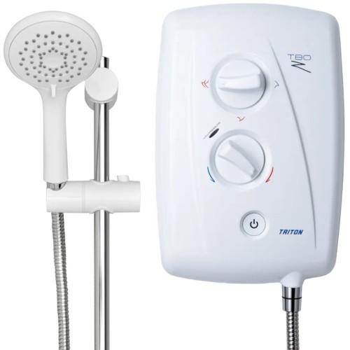 ELECTRIC SHOWER 8.5KW WH/CP T80ZFF FAST-FIT TRITON