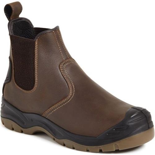 SAFETY BOOT SIZE 9 DEALER BROWN AP715SM