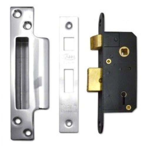 MORTICE LOCK 5 LEVER SATIN STAINLESS 2" AS5512 ASEC