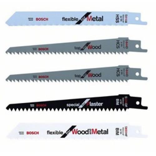 SABRE SAW BLADE ASSORTED PACK 5 KEO F016800307 BOSCH