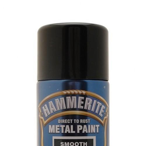 SMOOTH ENAMEL AEROSOL BLACK 400 ML HAMMERITE